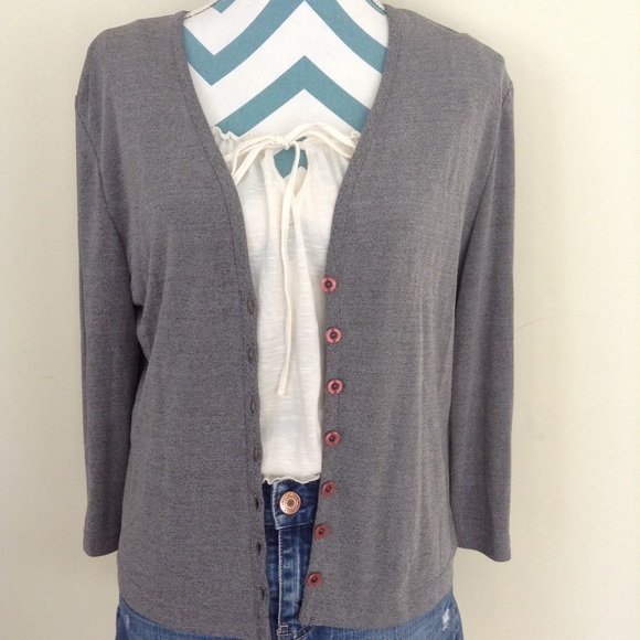 J.D Stone Gray Sweater Size 8 - Picture 4 of 8